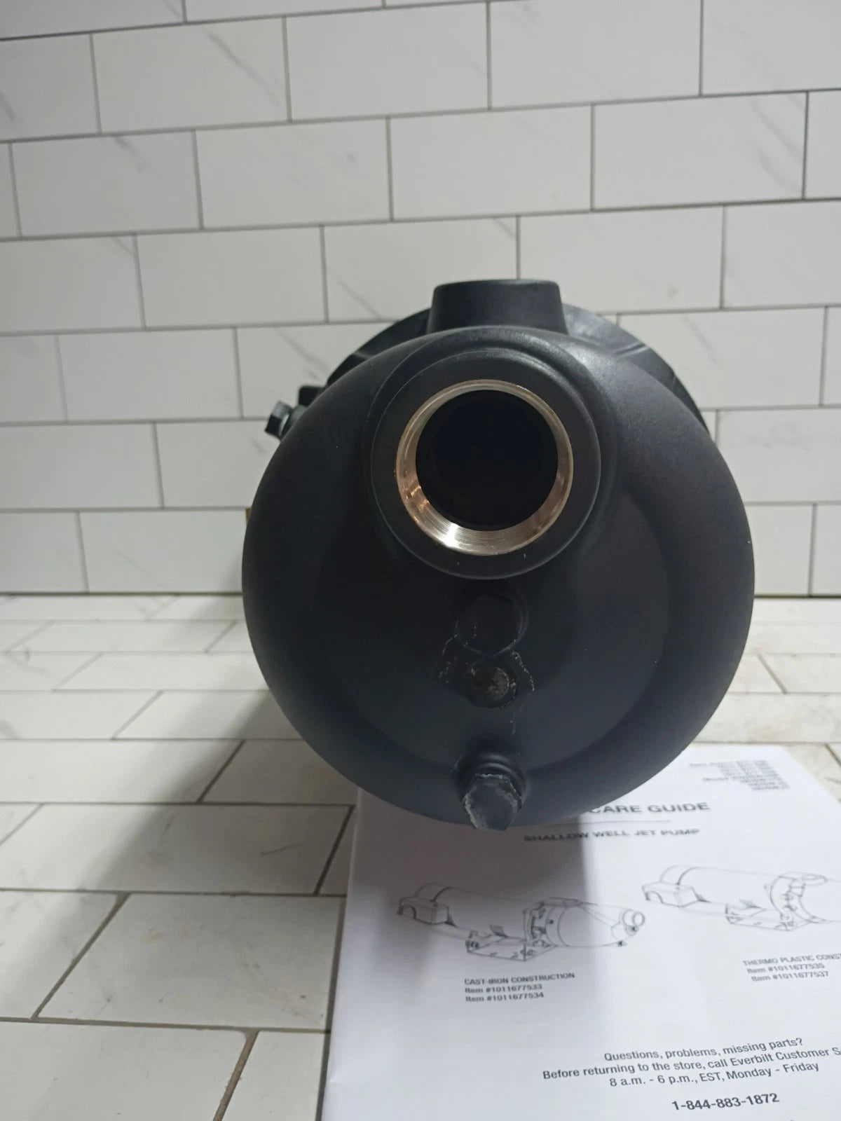 Everbilt HDSWH5P 1/2 HP Plastic Shallow Well Jet Pump New Open Box
