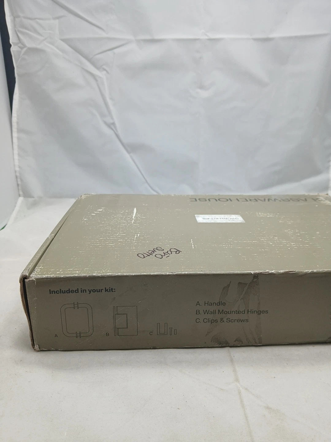 Wall Hinged Frameless Shower Door HINGES Only For 30 in. W x 78 in. H Glass Pane