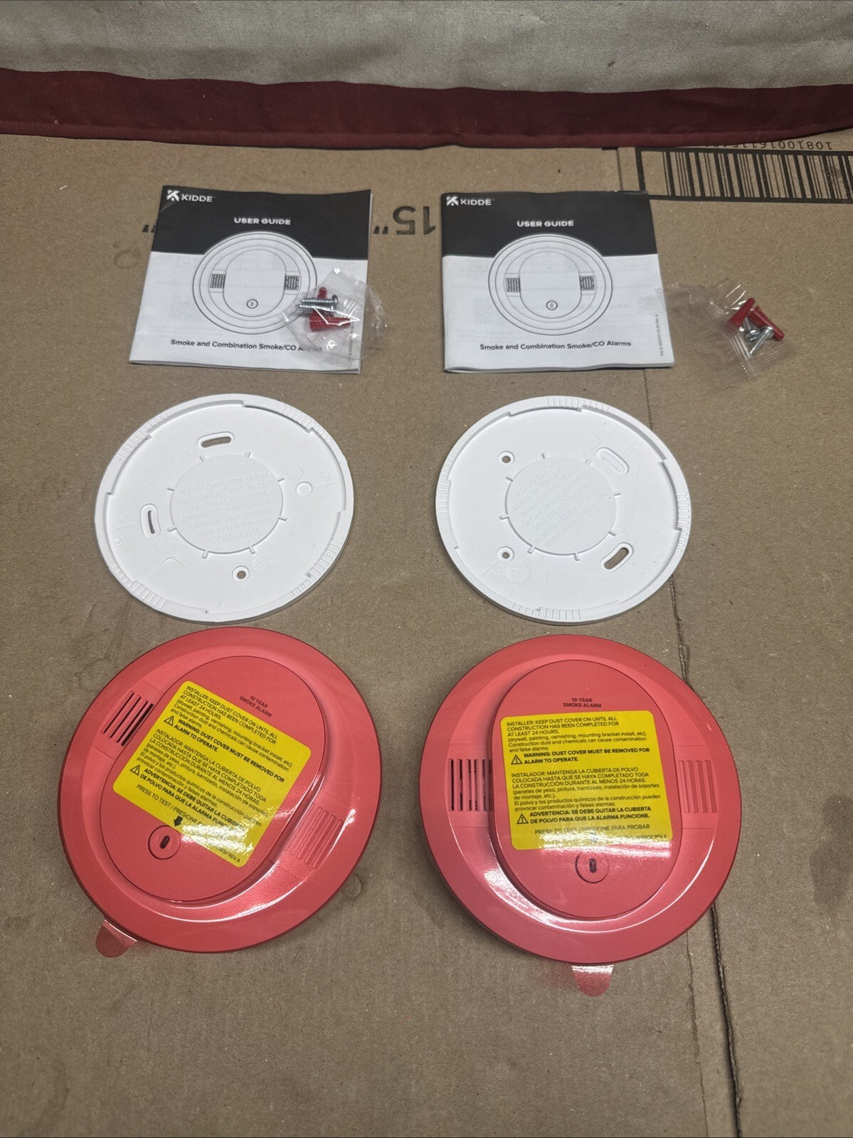 2PK Kidde 20SD10 10-Year BatteryPowered Detect Smoke Alarm w/PhotoelectricSensor