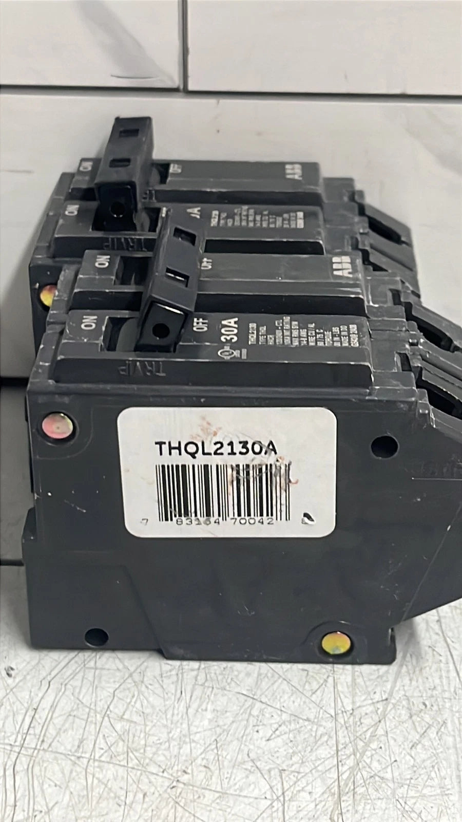3 PK GE/ABB THQL2130A Circuit Breaker Double Pole 30A 240V