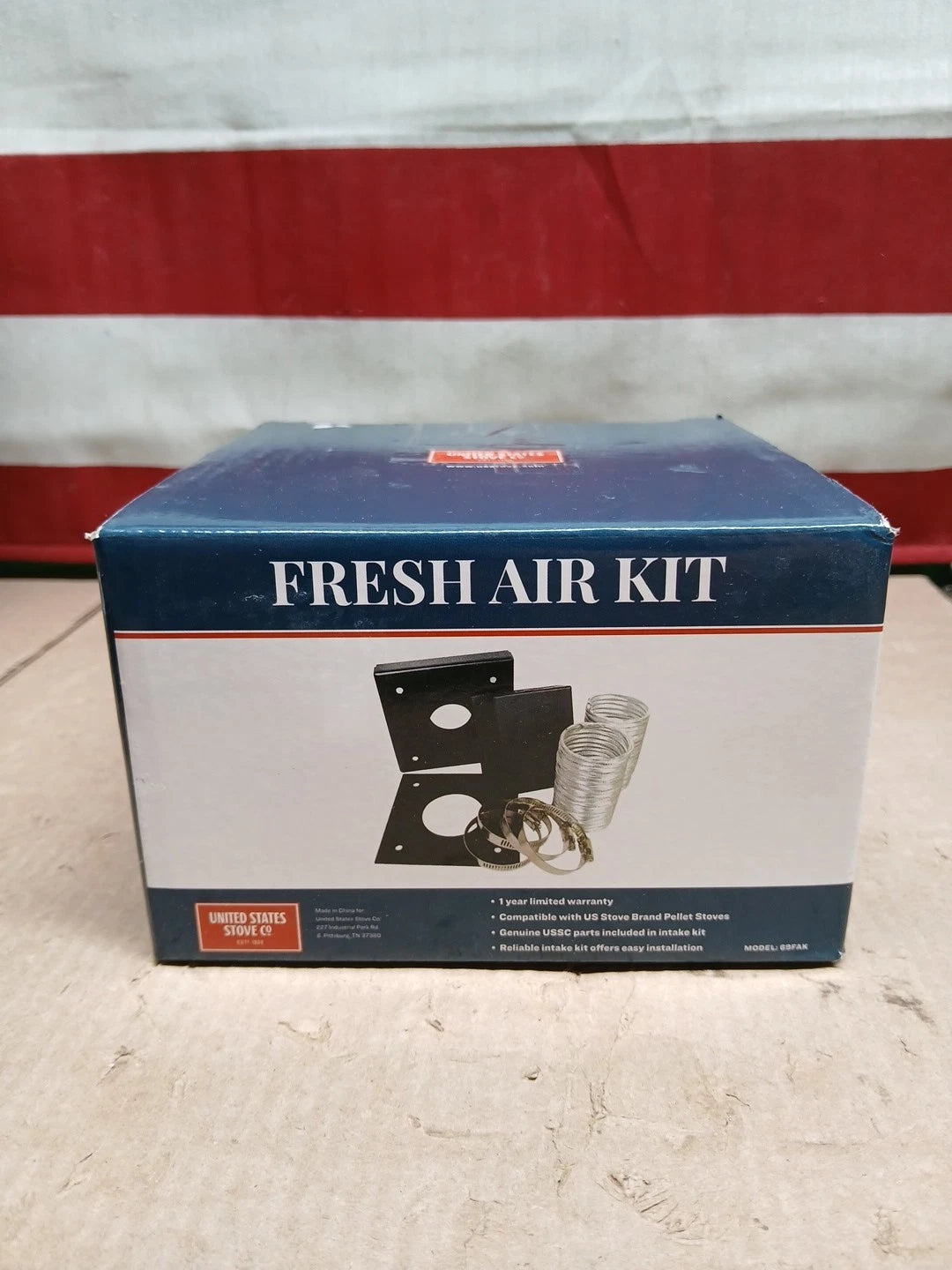 Us Stove 69Fak Fresh Air Intake Kit For Mobile Home Pellet Wood Stoves