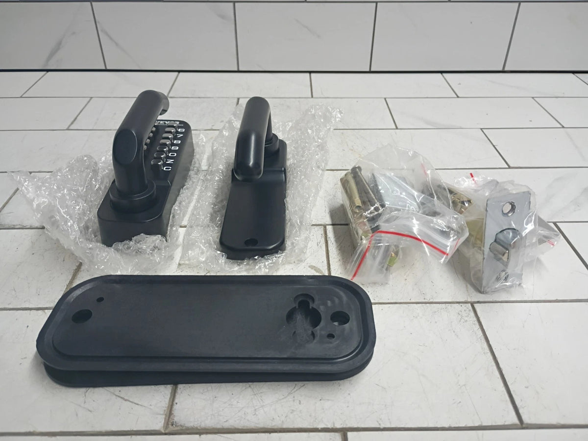 VEVOR OL-209S2-BY-C-01 Mechanical Keyless Entry Door Lock Black NEW OPEN BOX