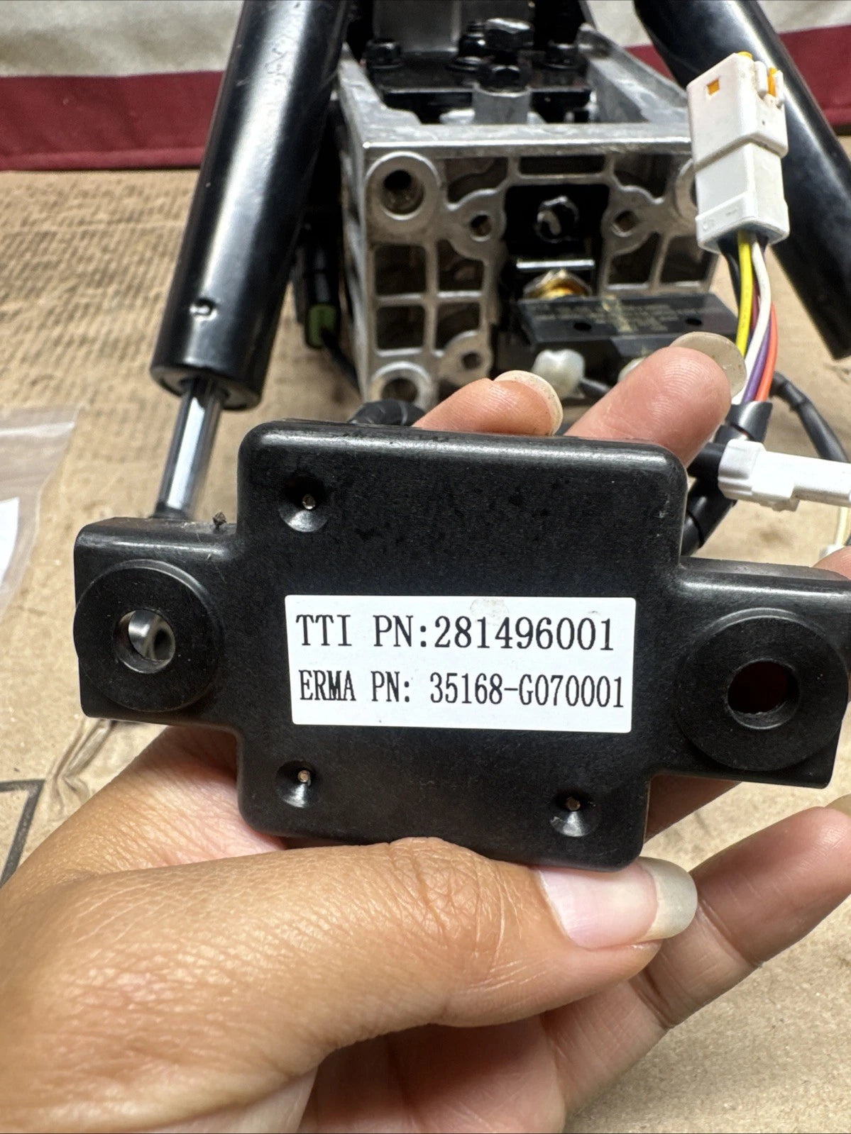 Joystick Assy w/ Sensors & Mixing Board . Ryobi Z30Li 80v Zero Turn Mower