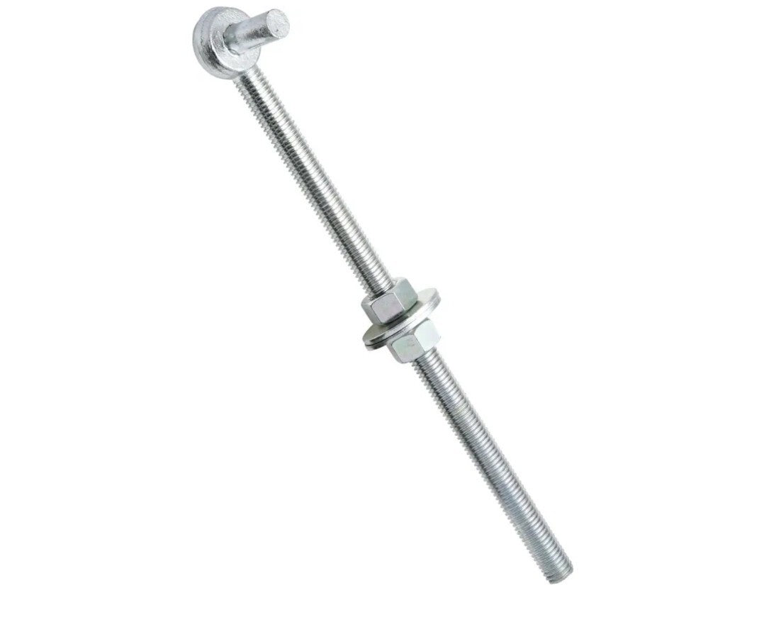 2pck National Hardware N130-641 Heavy Gauge Bolt Zinc Plated Hook 3/4 x 10 in.