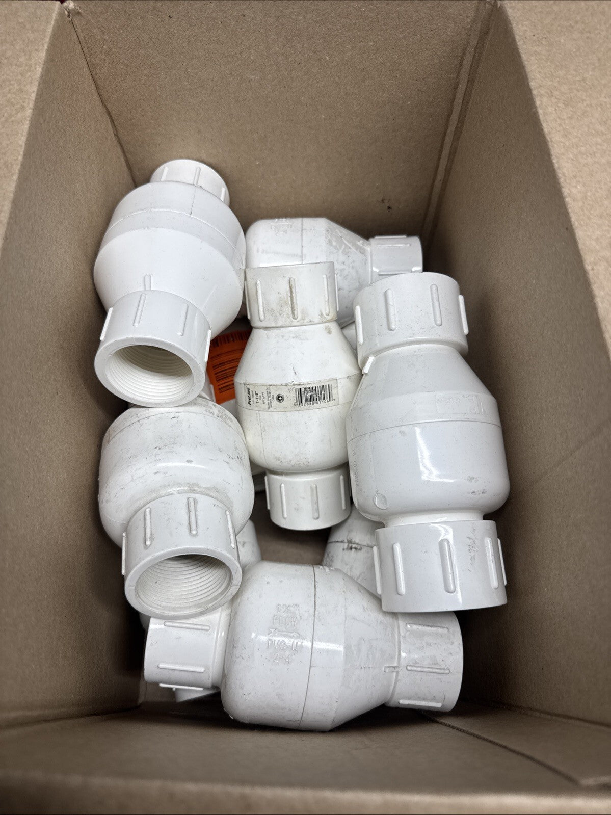 Lot Of 10 Check Valve PVC 1-1/4" 123122