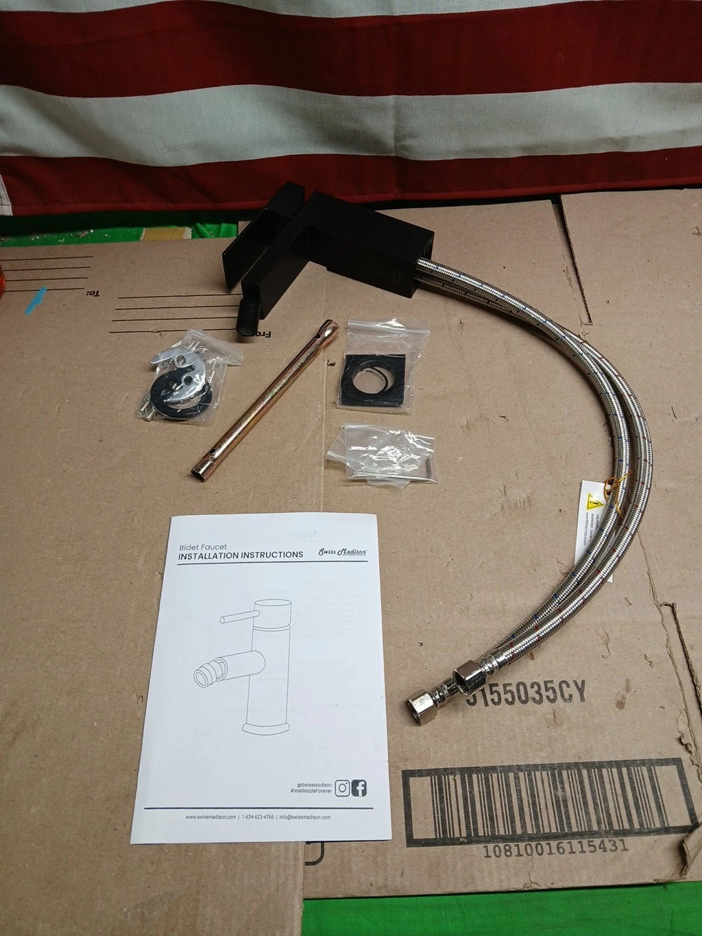 Swiss Madison Well Made Forever SM-DF80MB Concorde Bidet Faucet in Matte Black