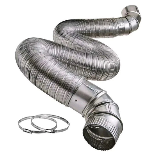 8 ft. Complete Airtight Semi-Rigid Dryer Vent Hook Up Kit for 4 in. Duct