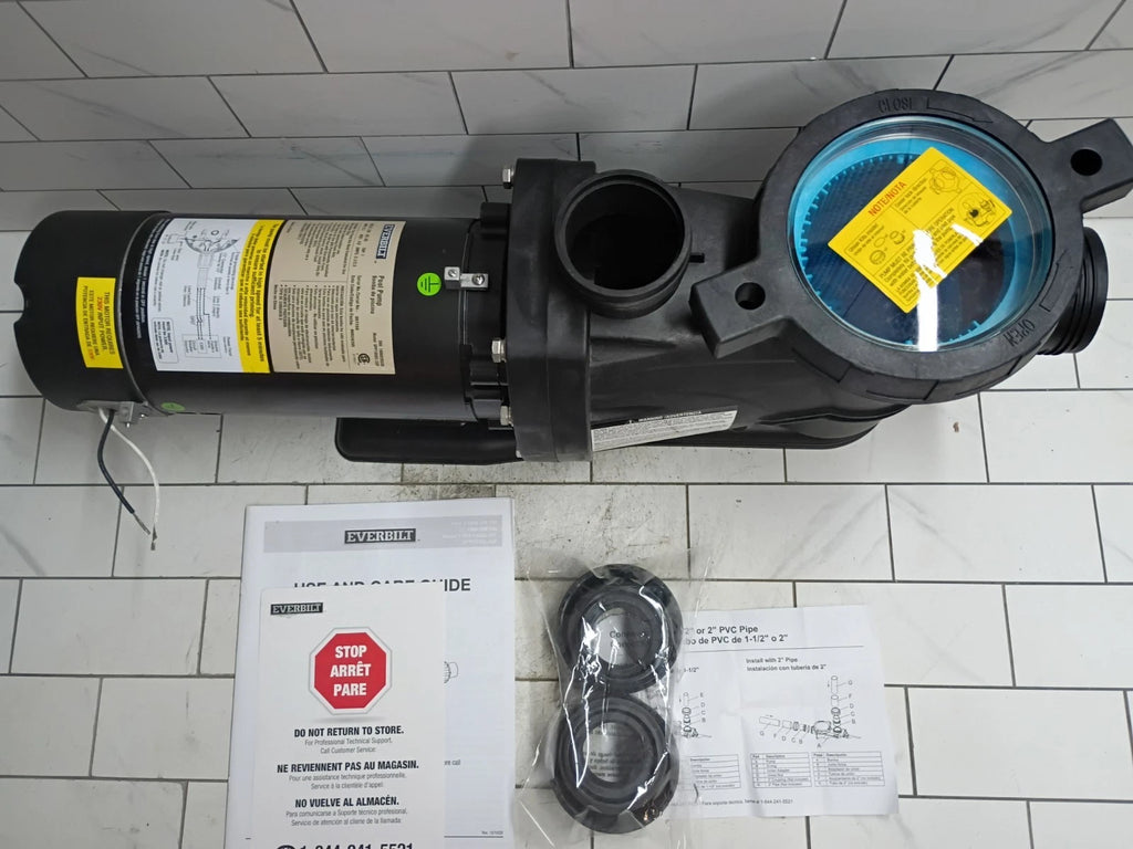 Everbilt SPP10002-2SP 1HP Pool Pump InGround 2 Speed 230V New Open Box