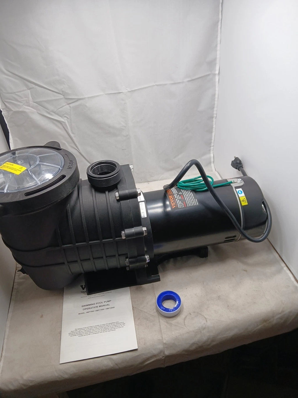 VEVOR HBP1500H Pool Pump NEW Open Box