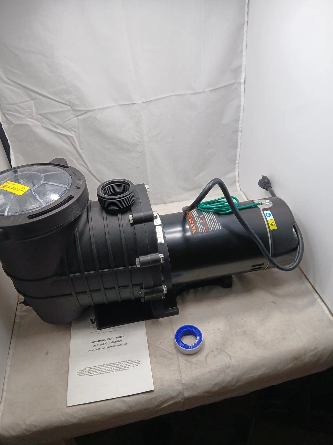 VEVOR HBP1500H Pool Pump NEW Open Box