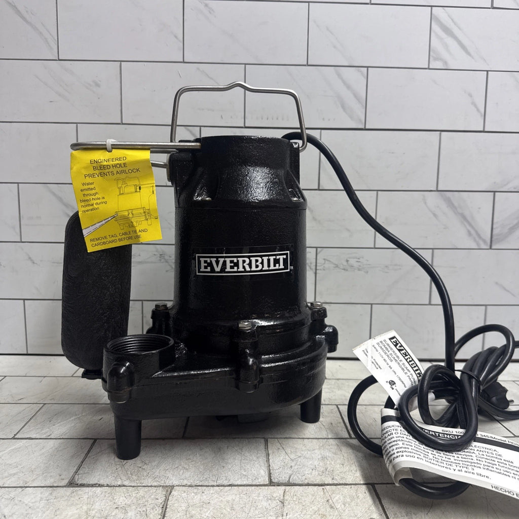 Everbilt HDS75 - 3/4HP Cast-Iron Pro-Grade Submersible Sump Pump New Open Box
