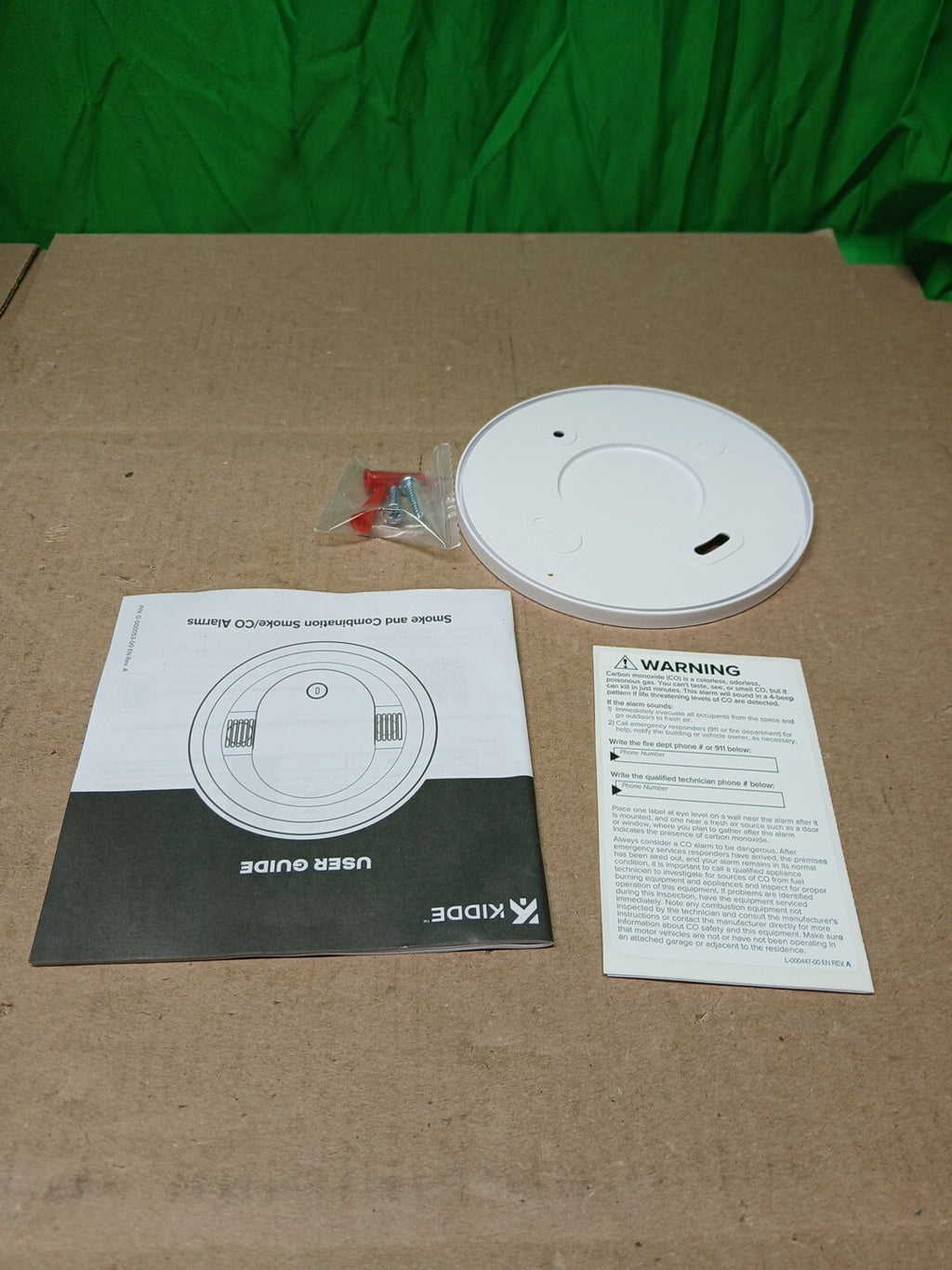 Kidde Smoke & CO Detector, 10-Year Battery, LED Warning Indicators 30CUD10..