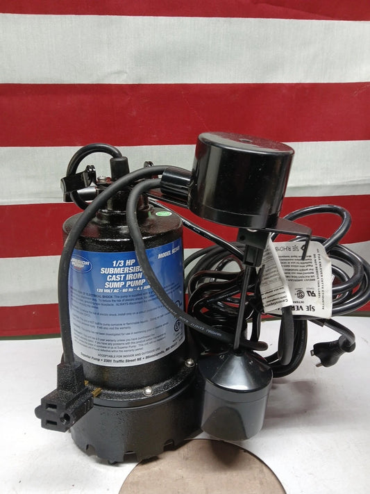 1/3 HP Submersible Cast Iron Sump Pump Vertical AC