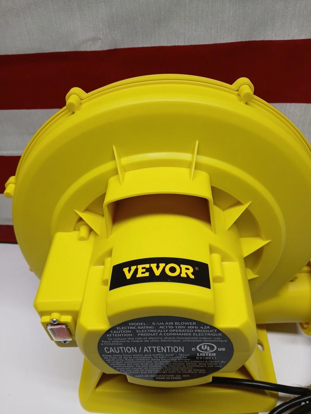 VEVOR Air Blower Pump Fan Bounce House Blower 450W 0.6HP for Inflatable Castle
