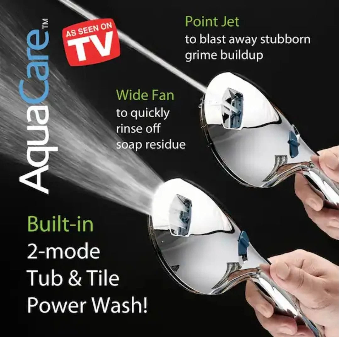 2pck 8-Spray Patterns 2.5 GPM 4.5 in. Wall Mounted Dual ShowerHead New Rough Box
