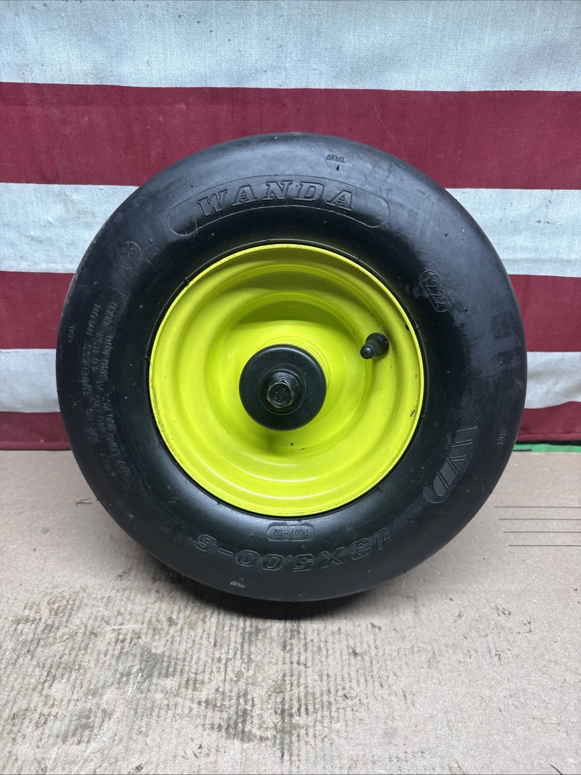 Front Wheel with Tire for Ryobi Z42Li 80v Zero Turn Mower + Axel & Spacers