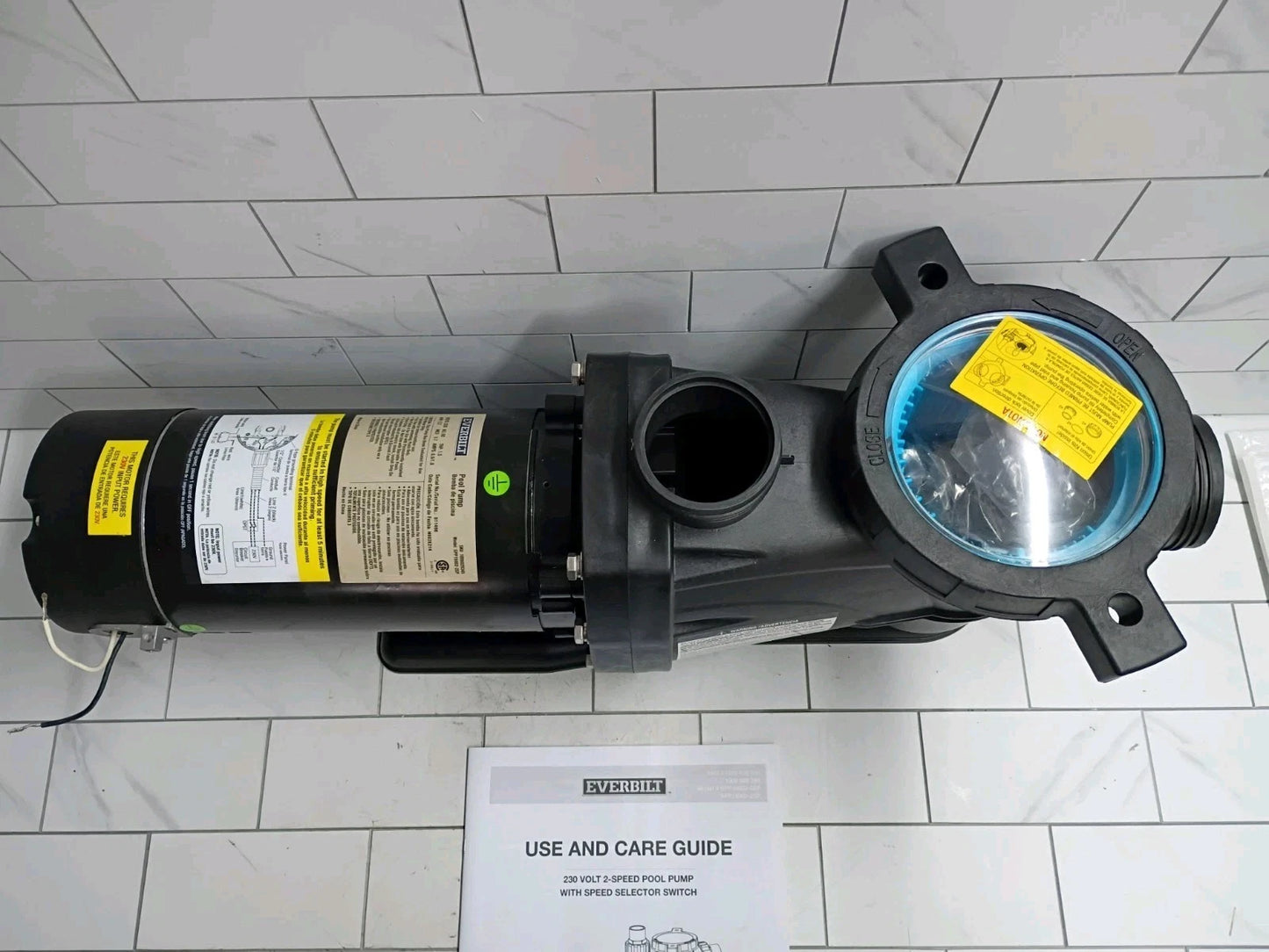 Everbilt SPP15002-2SP 1.5 HP 2-Speed Pool Pump 230-Volt New Open Box.