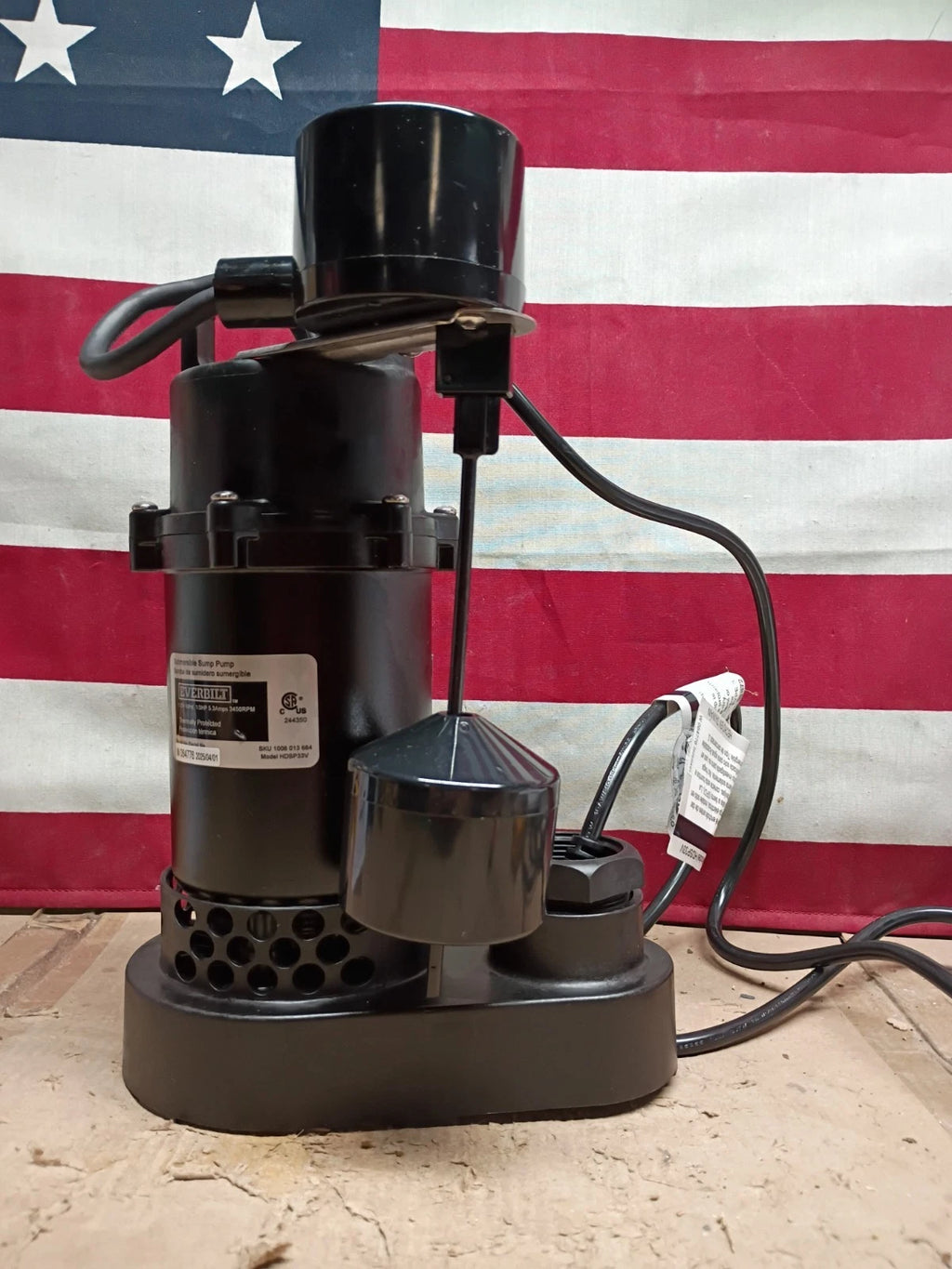 EVERBILT Submersible Sump Pump 1/3 Horsepower (Open Box)