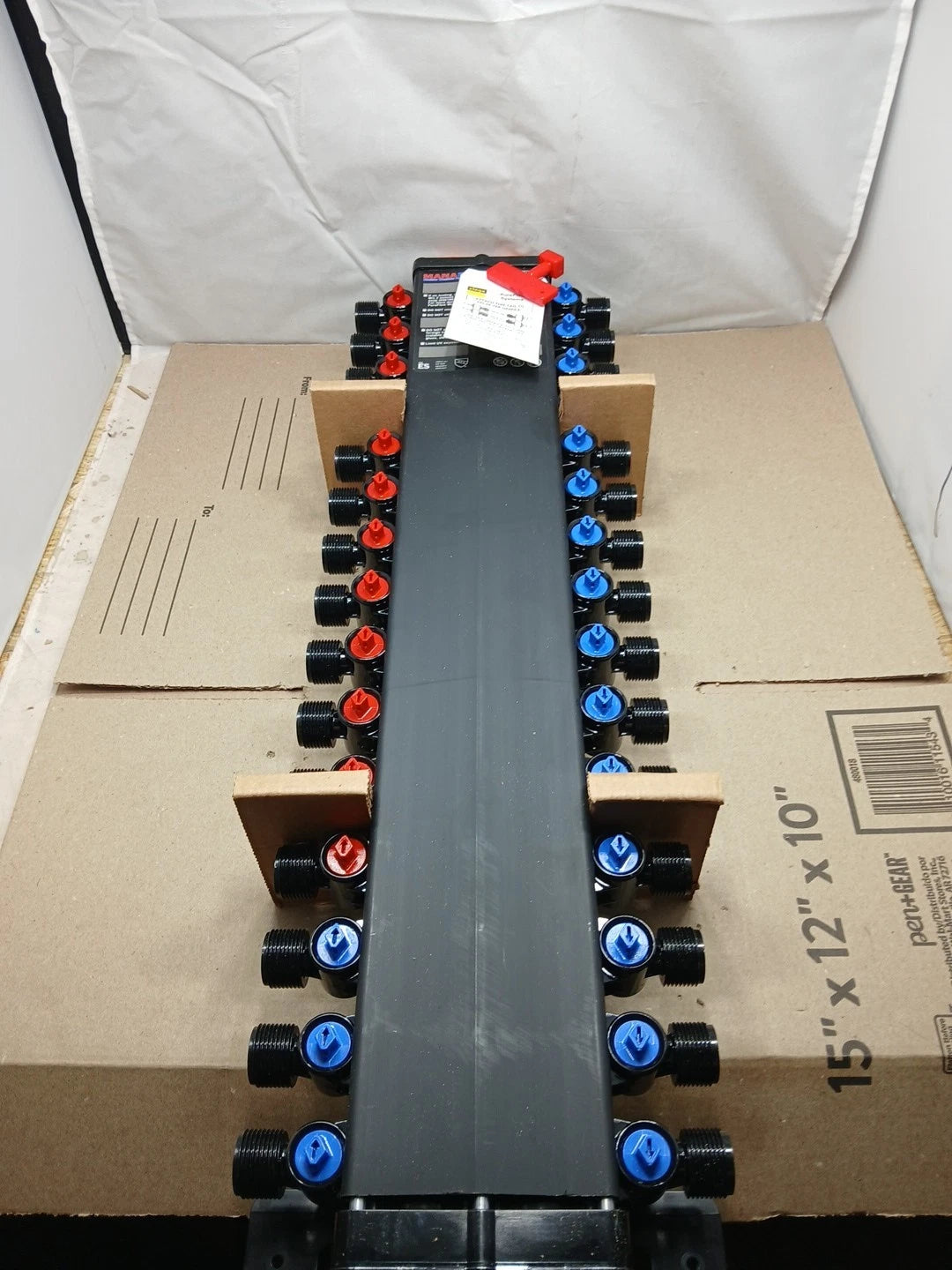 Viega 49625 Manabloc 1/2 in Press x 30 port Polysulfone Manifold 12 Hot 18 Cold