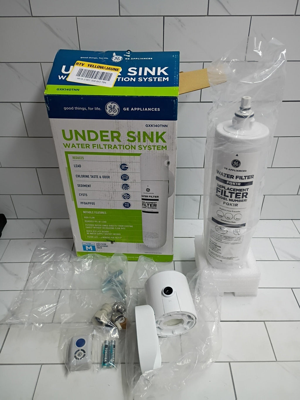GE Under Sink Single Stage High Flow Water Filtration System GXK140TNN