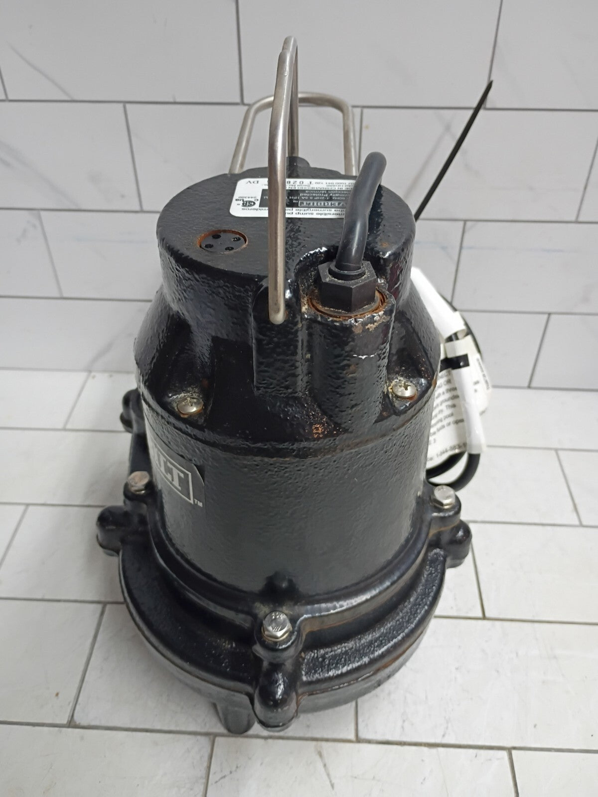 Everbilt  HDS50 1/2 HP Cast Iron Sump Pump Used, Read Description.