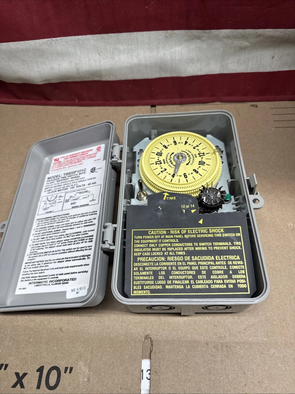Intermatic T8805P101C 125V Timer Switch - Gray