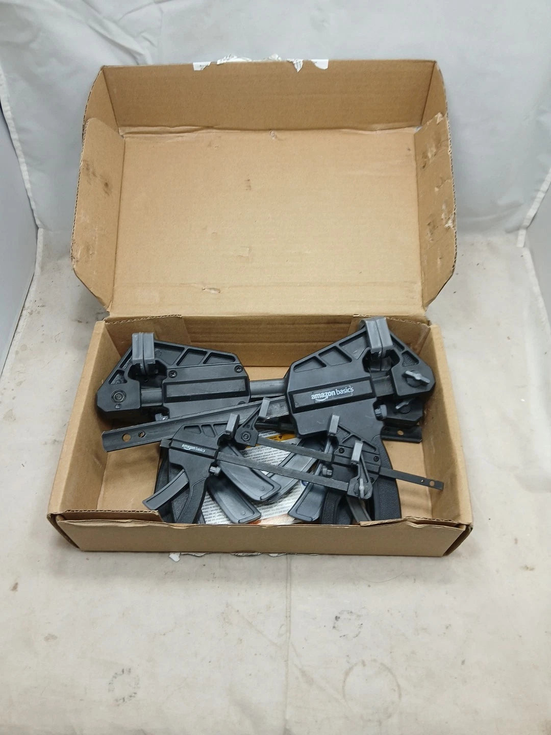 Amazon Basics 6-Piece Trigger Clamp Open Box