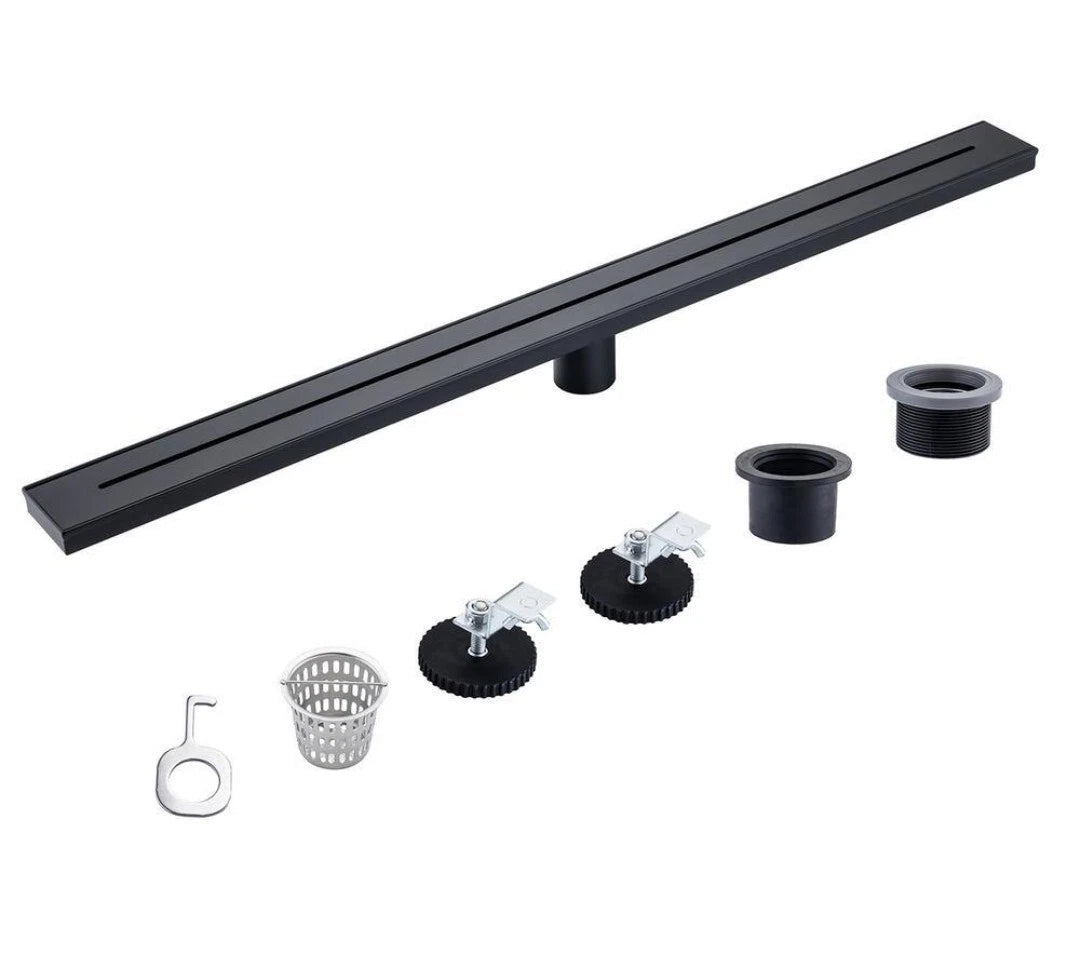 RAINLEX 36 in. Stainless Steel Linear Shower Drain with Square Pattern Drain