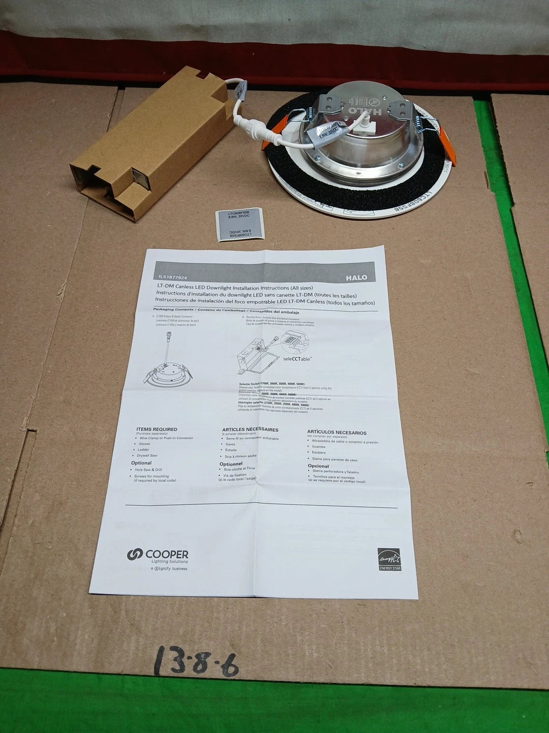 HALO LT 6-Inch Canless Indoor/Outdoor LED Downlight with Selectable Color