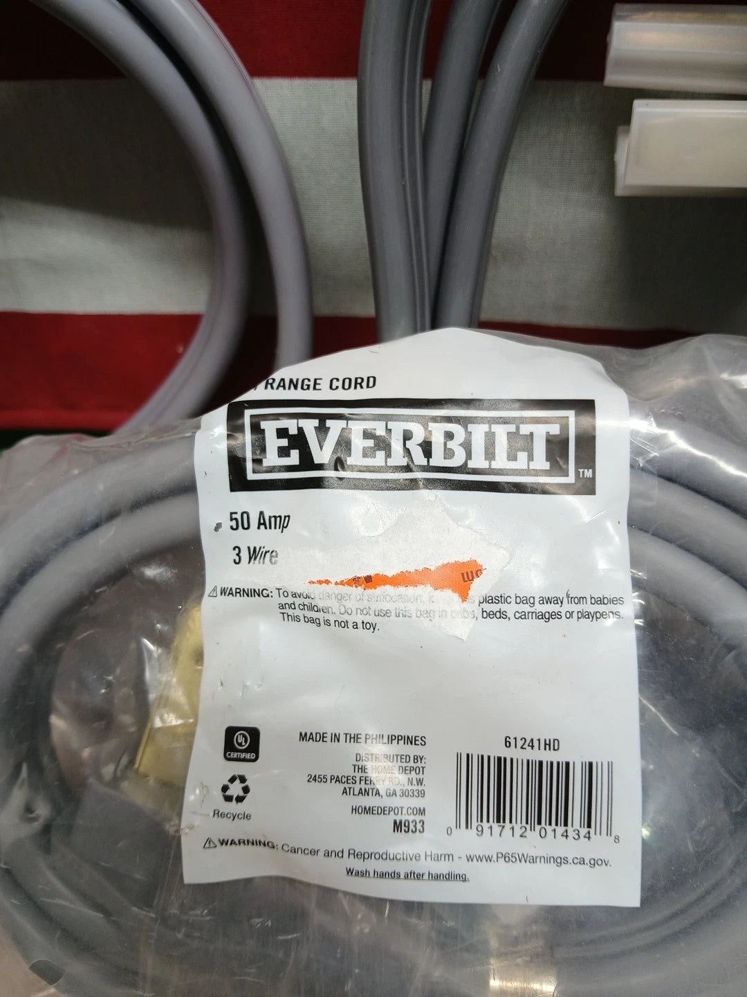 Lot Of Range And Dryers Cords Everbilt (See Discription) Below