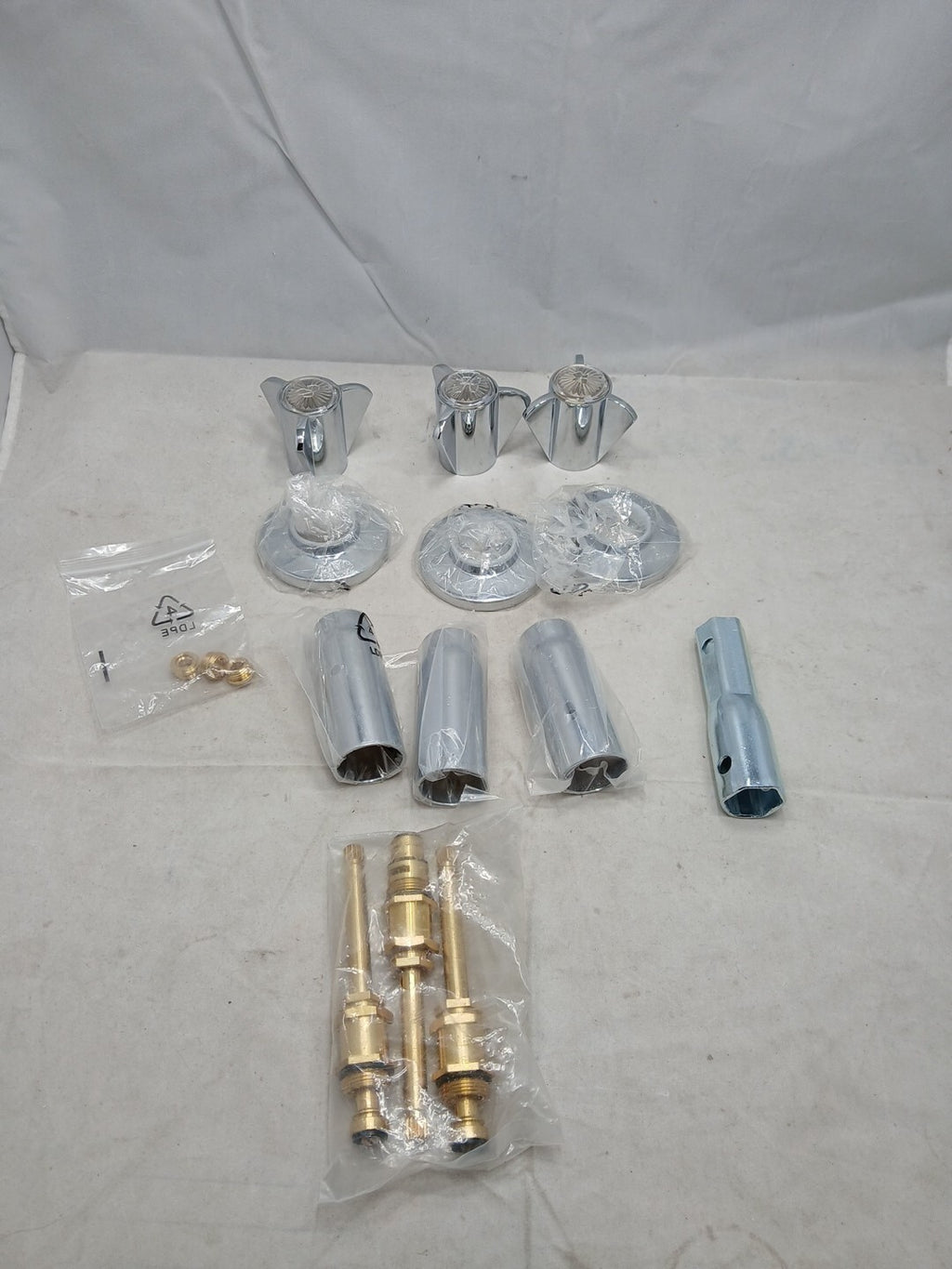 Danco 39620 Tub/Shower 3-Handle Remodeling Trim Kit in Chrome for Sayco