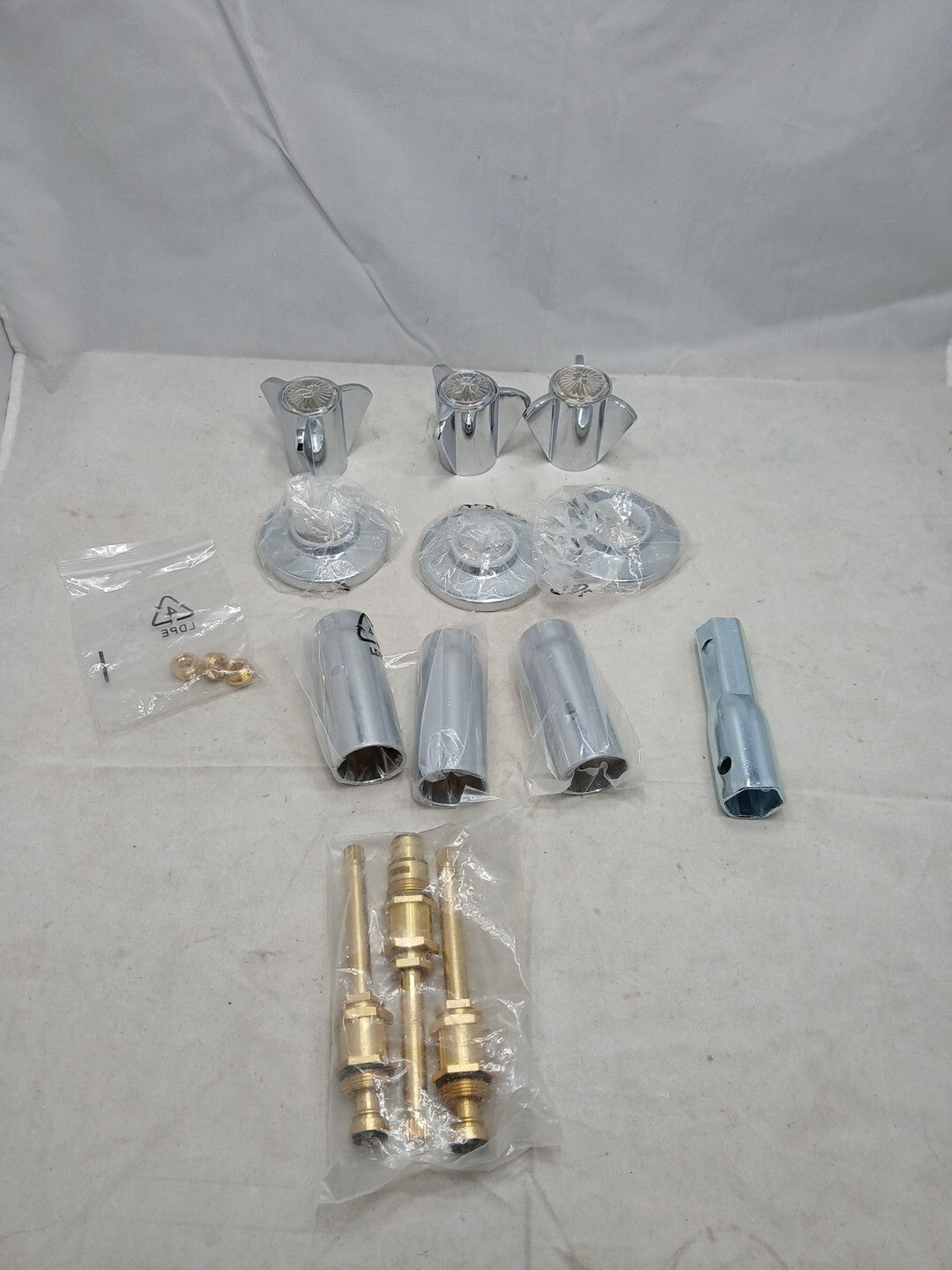 Danco 39620 Tub/Shower 3-Handle Remodeling Trim Kit in Chrome for Sayco