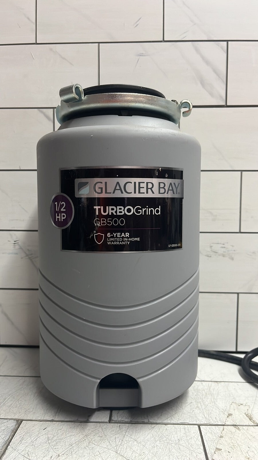 Glacier Bay GB500 Turbo Grind 1/2hp Garbage Disposal Open Box *Read description*