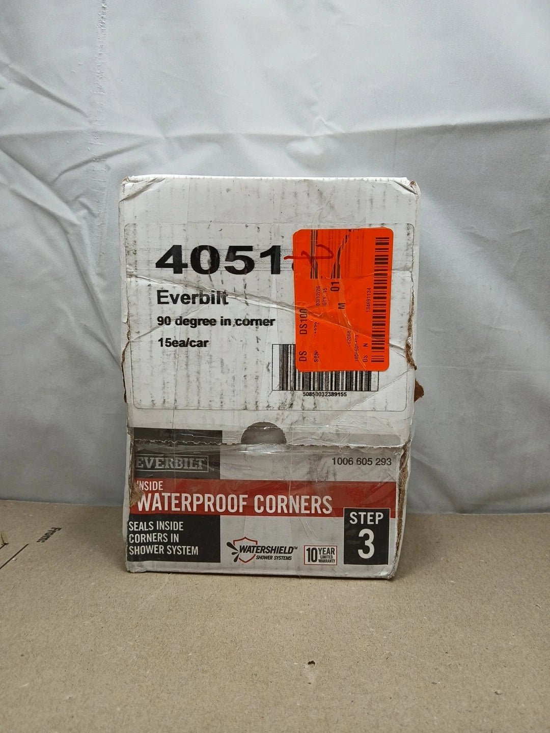28pck Everbilt EVBWPIC2PK Watershield Shower System 90° Waterproofing Corners