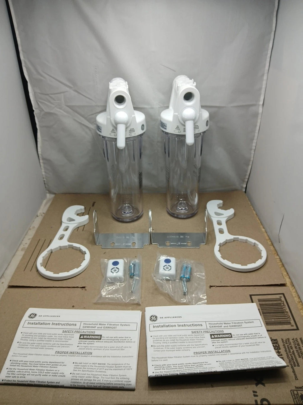 (LOT OF 2) GE GXWH20T Whole House Water Filtration System Model OPEN BOX