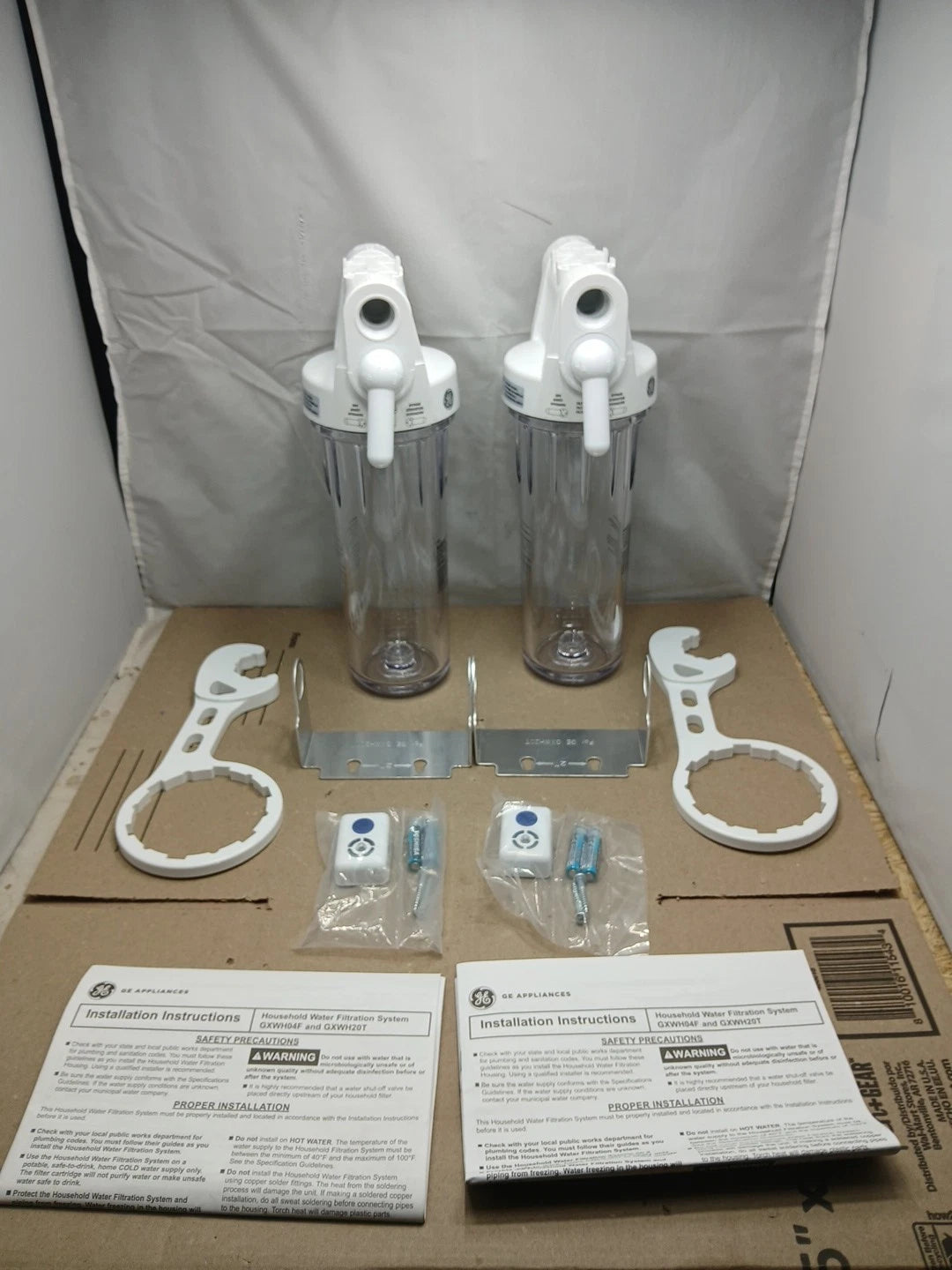 (LOT OF 2) GE GXWH20T Whole House Water Filtration System Model OPEN BOX