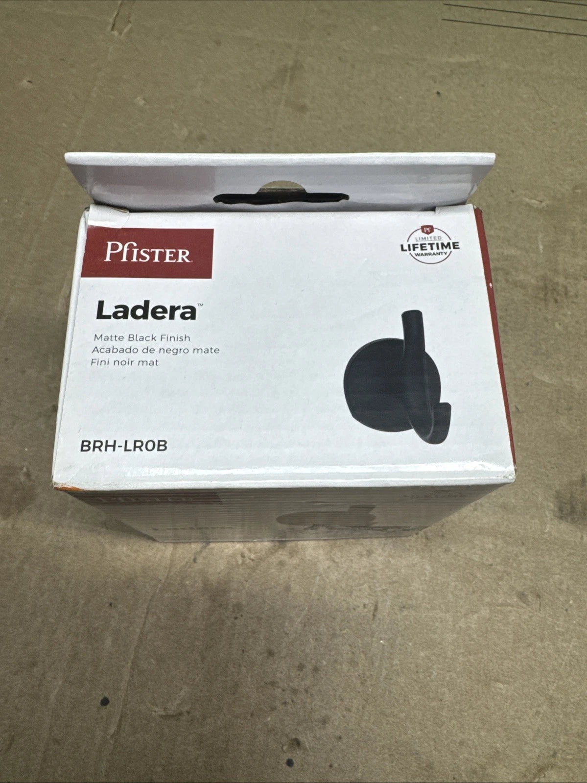 Pfister Ladera Single Robe Hook in Matte Black
