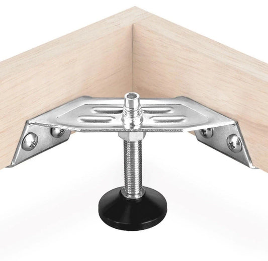 2pk Corner Leveling Feet 4PK,HeavyDuty Adjustable Furniture Feet for Cabinet/Va