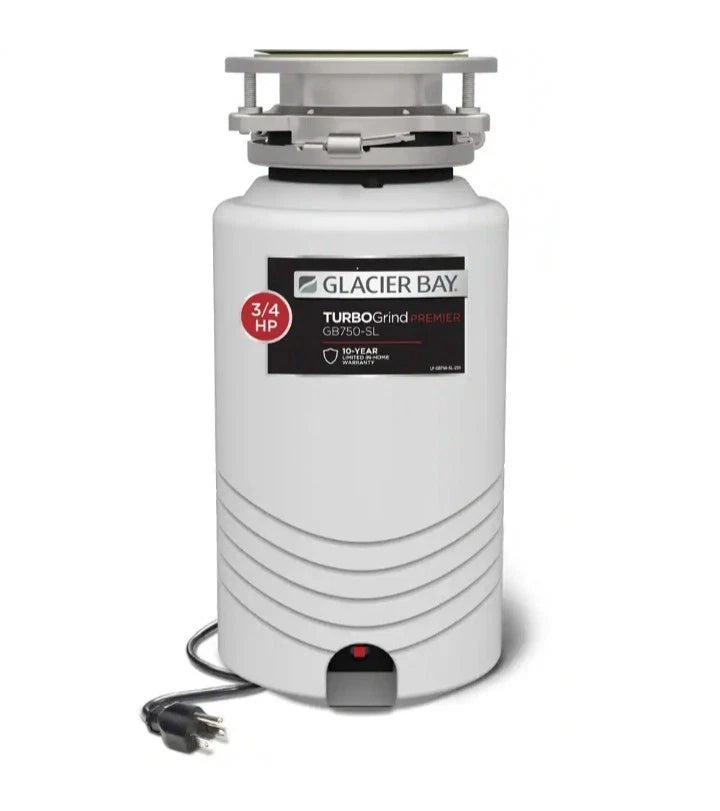 Glacier Bay TurboGrind Premier 3/4 hp. Continuous Feed Garbage Disposal READ