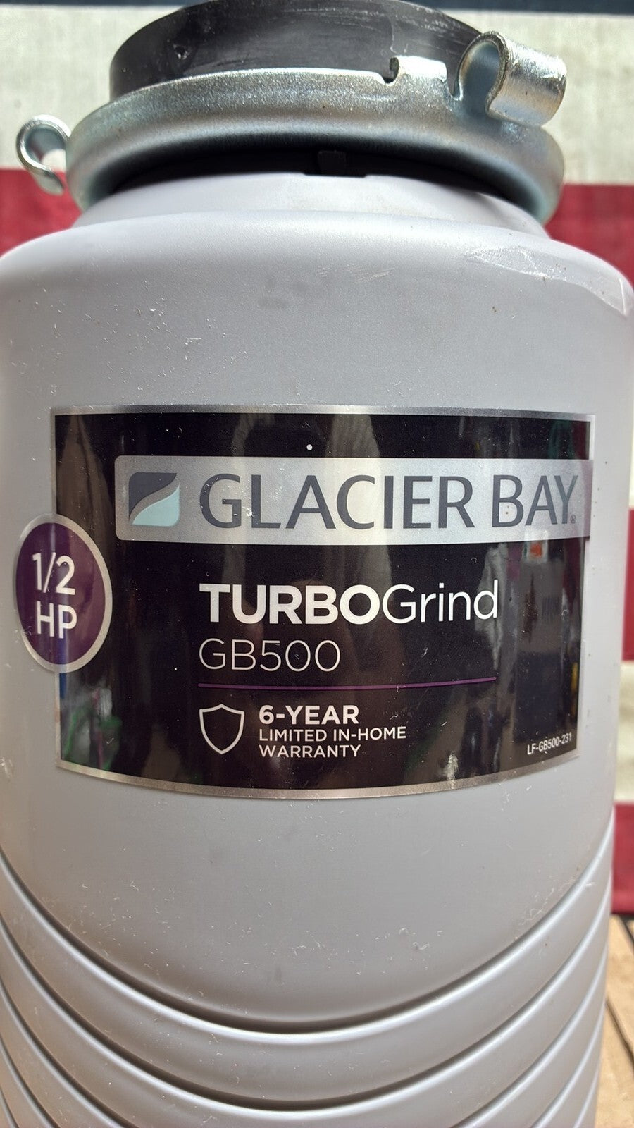 Glacier Bay GB500 Turbo Grind 1/2hp Garbage Disposal Open Box *Read description*
