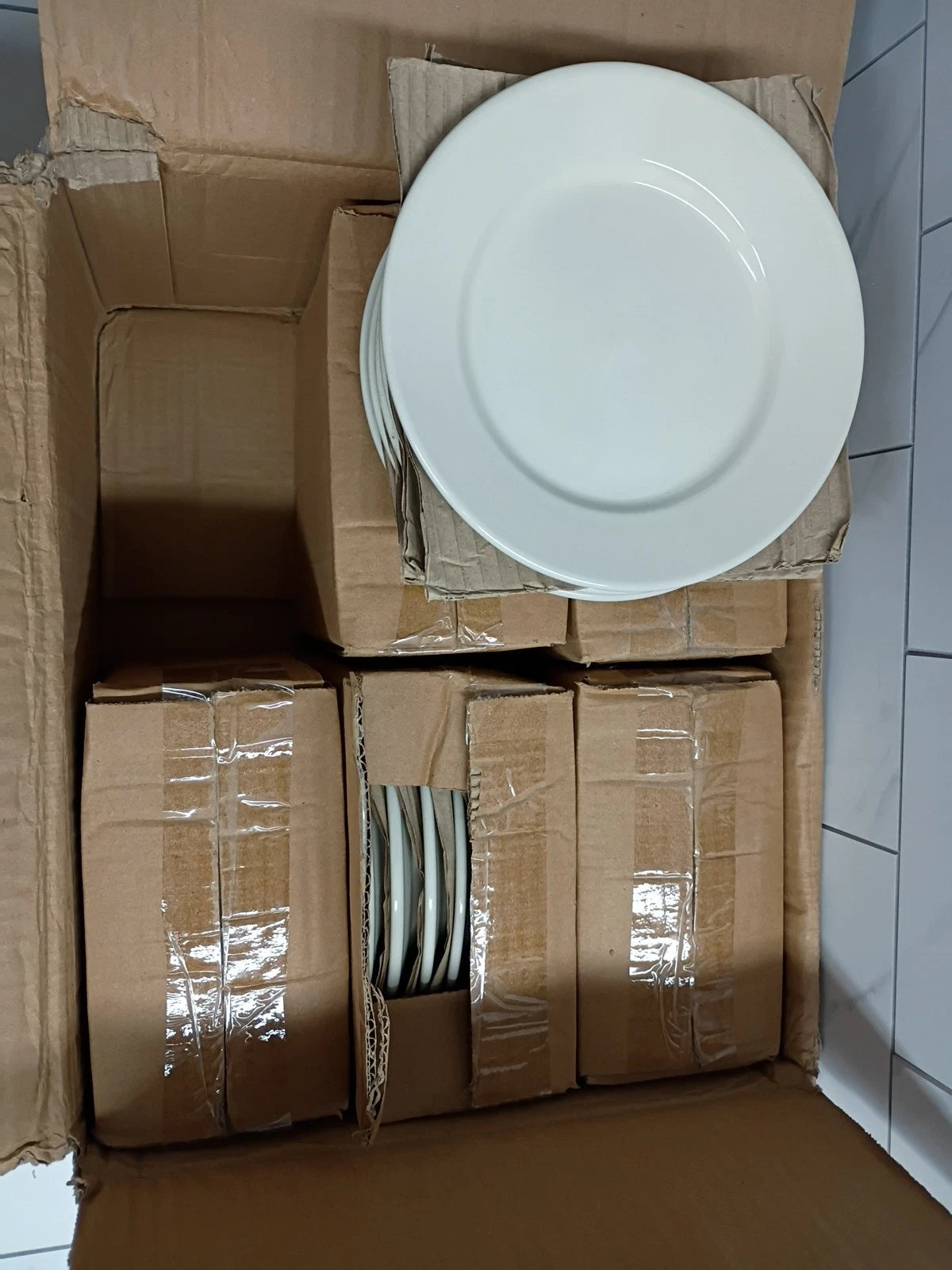 36 Set Acopa Tableware White Bread Plate