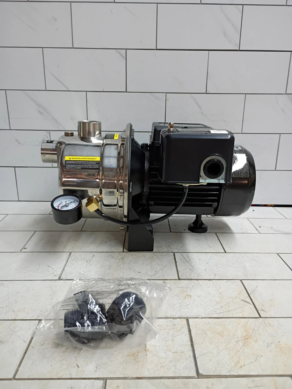 Mastercraft 3/4 HP Shallow Well Jet Pump Ships Fast Stainless Steel OPEN BOX