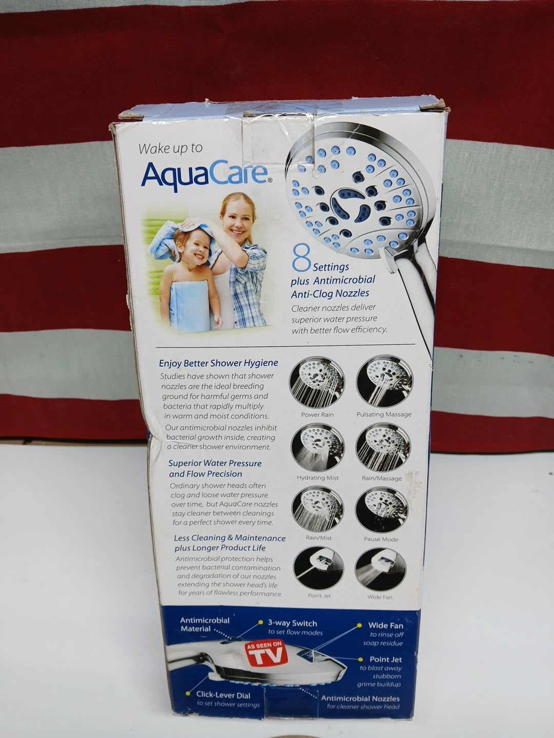 8-Spray Patterns 4.5 in. Wall Dual Shower Head As Seen On TV