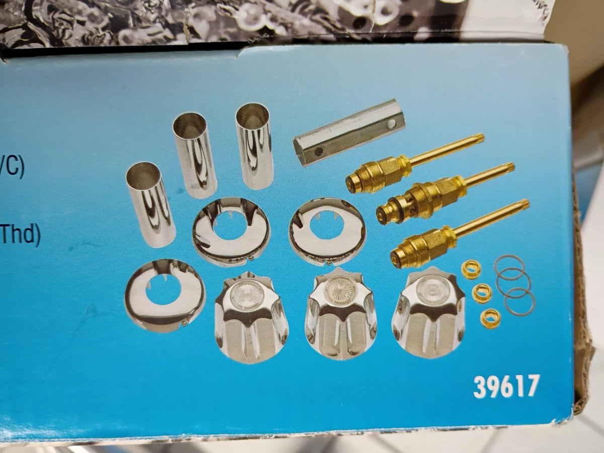 2pk Danco 39617 Tub/Shower Remodeling Kit for Gerber - CHROME - Open Box