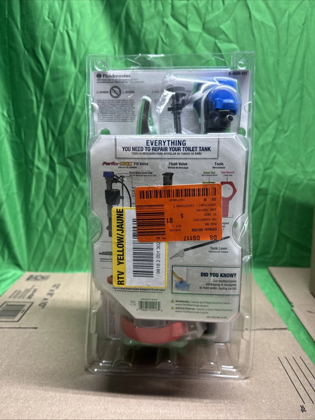 Fluidmaster Universal Complete Toilet Kit #K-400H-021