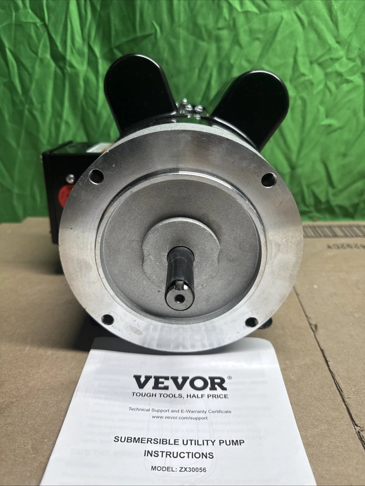 VEVOR 1.5HP Electric Motor 3450 rpm AC 115V/230V 56 Frame Air Compressor Motor