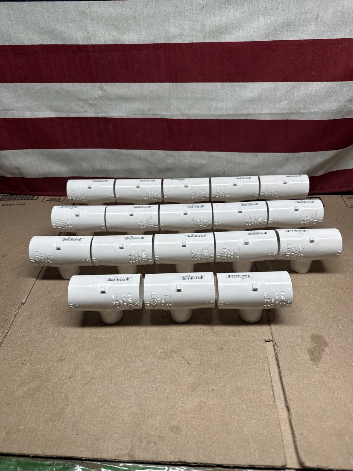 Lot Of 18 GENOVA PRODUCTS 31488 1-1/4" x 1-1/4" x 3/4" Reducing Tee Slip