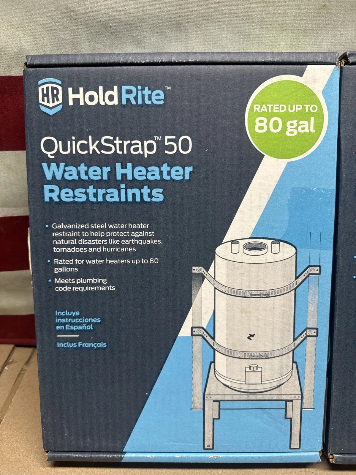 2 Pack HoldRite Quick Strap Water Heater Restraint - QS-50