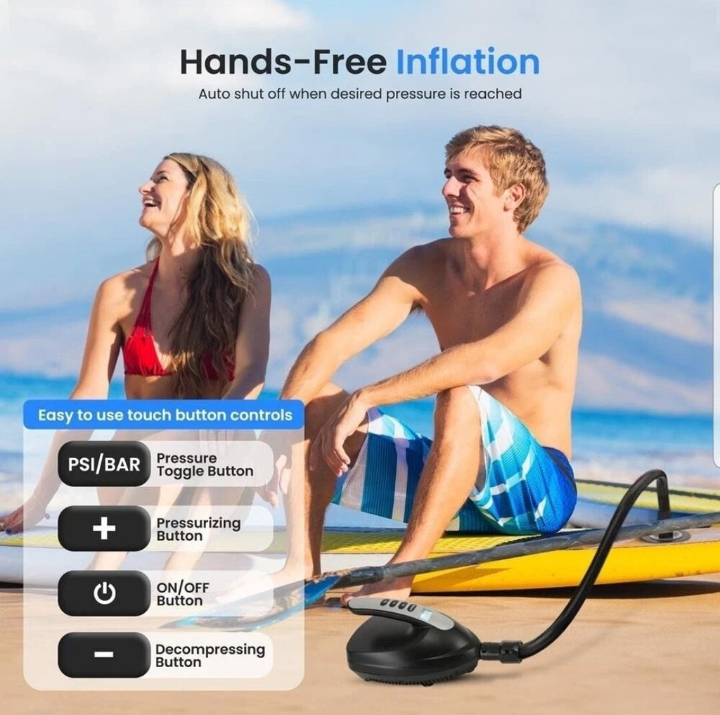 SereneLife Electric Air Pump for SUP Inflatables Quick Inflator SLPUMP20