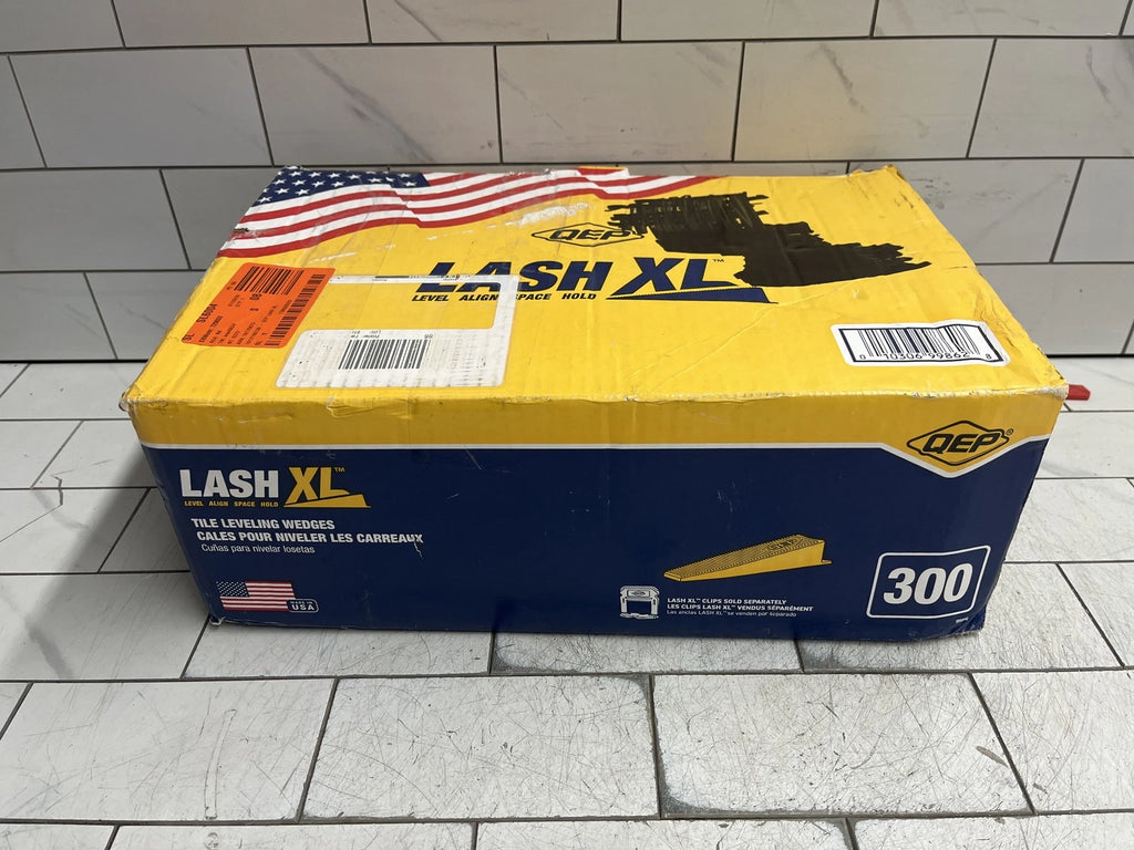 Pack of 300 LASH XL Tile Leveling System .54" W Plastic Wedges Yellow for Tile